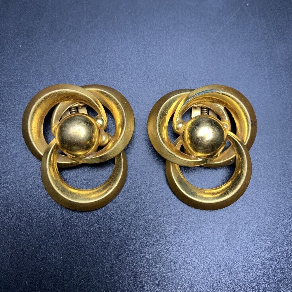 Vintage Gold Tone Dress Clips